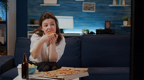 Niente batte una pizza d'asporto.