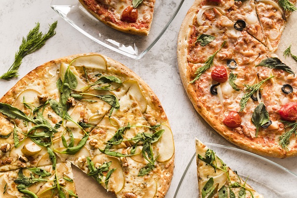 Selezione di pizze per il giropizza.